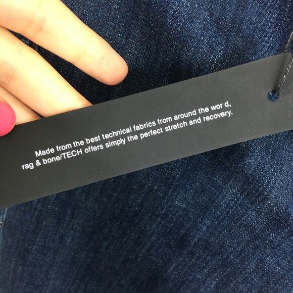 NWT Rag & Bone / TECH high rise blue jeans - Picture 5 of 6